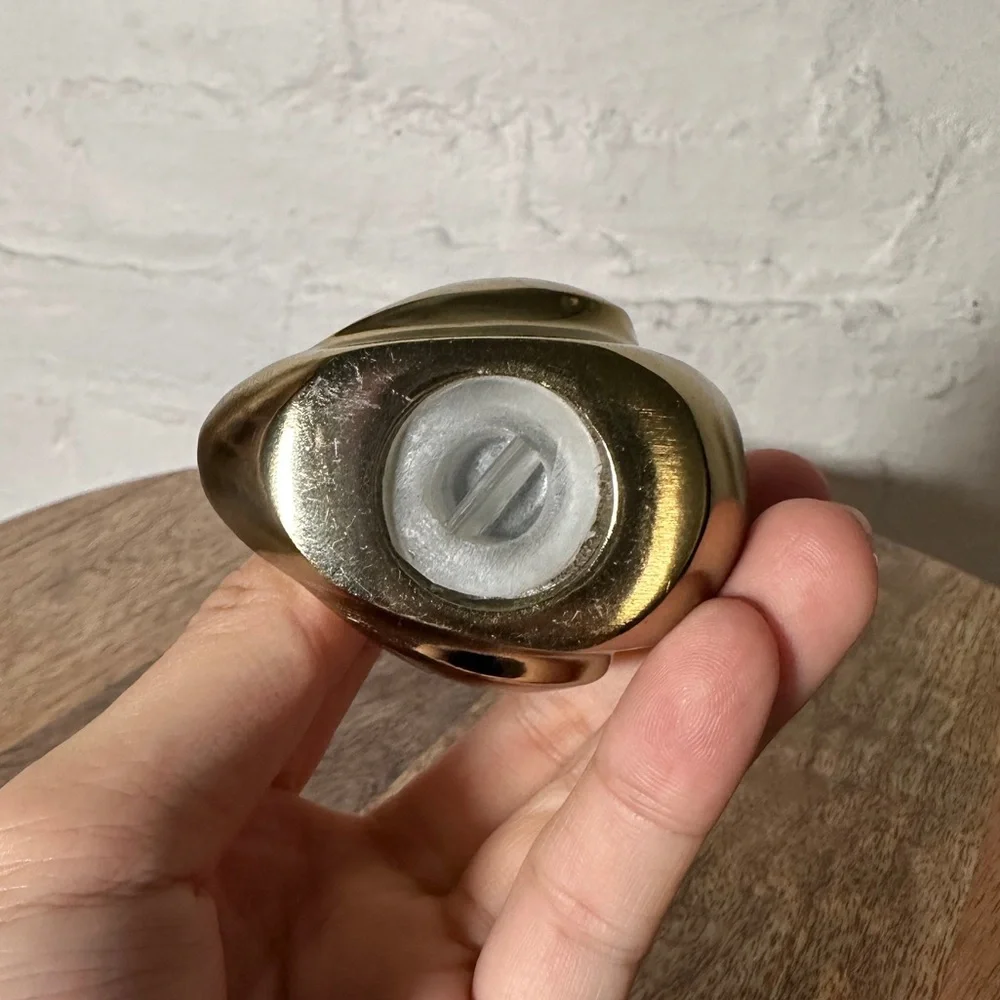 West Elm Gold Pear and Bird Salt Pepper Shaker Set
